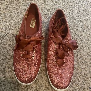 Keds Champion Sequins Celebration Sneaker Women’s size 8 Burnt Sienna